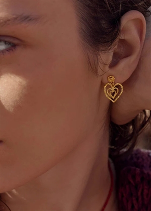 Beate Petite earrings Forgyldt Maanesten